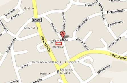 Google Maps: Zunfstube der Narrenzunft Villingendorf